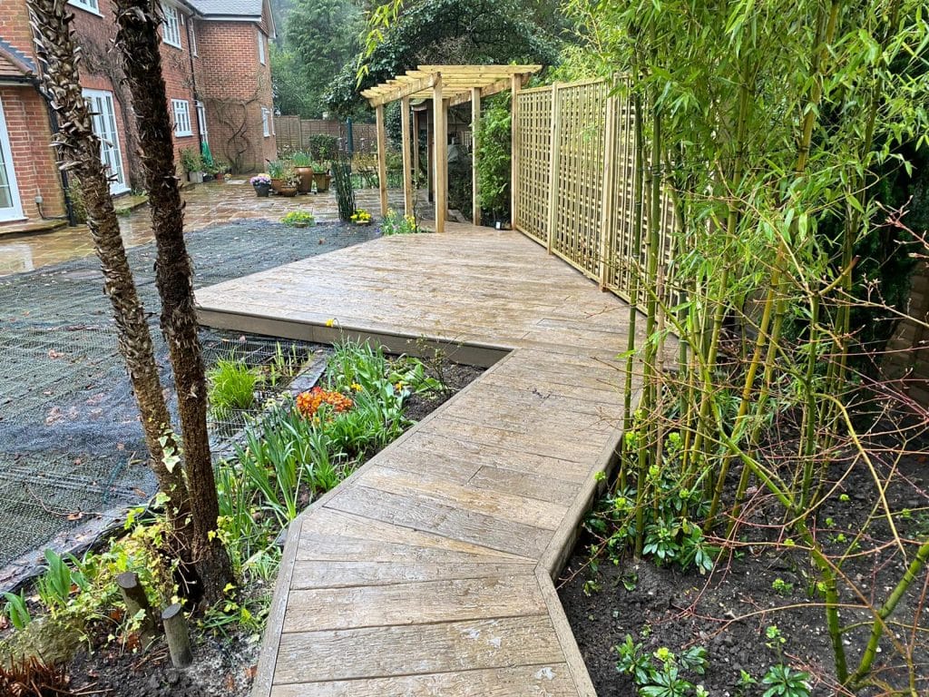 Millboard Vintage Oak Decking | L.A. Landscapes